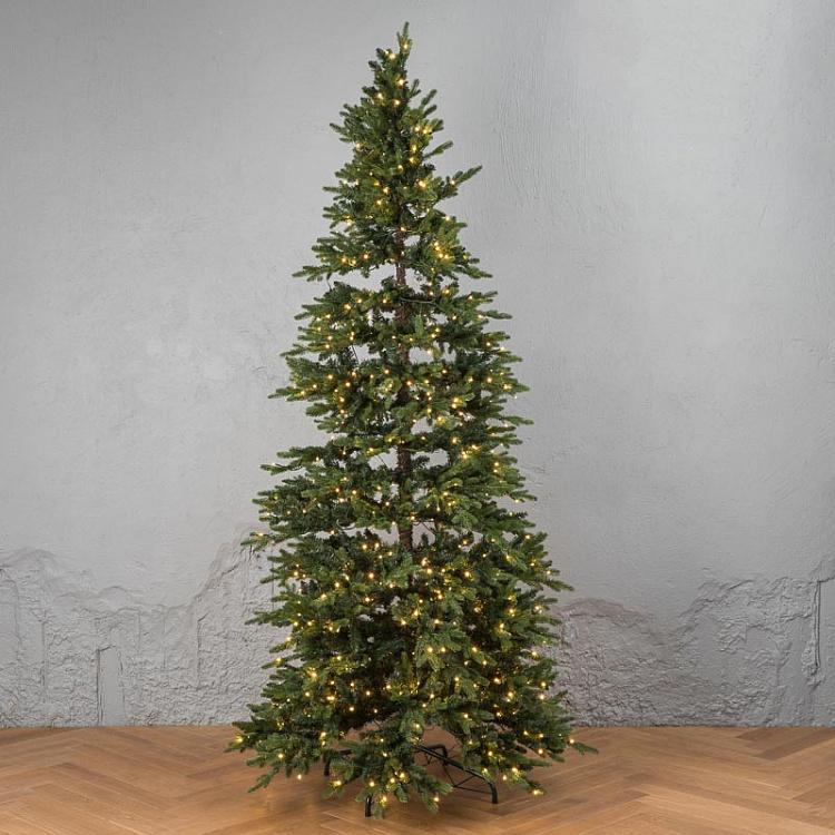 Green Spruce With Built-in LED Garland 780 Bulbs 250 cm