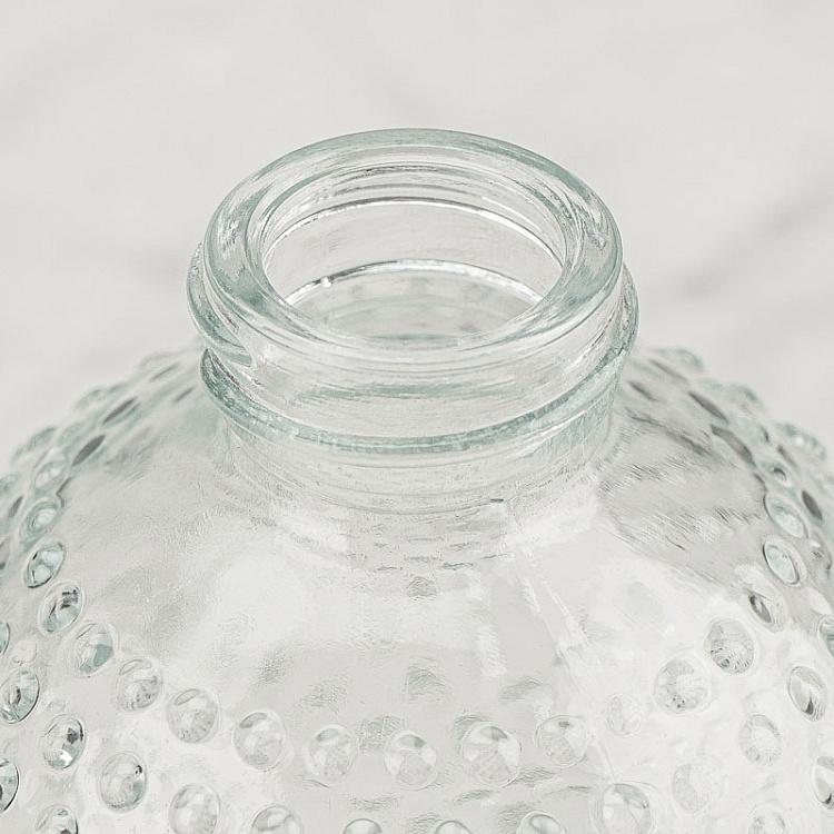 Прозрачная стеклянная ваза для цветов с шипами Spiked Glass Bottle Transparent