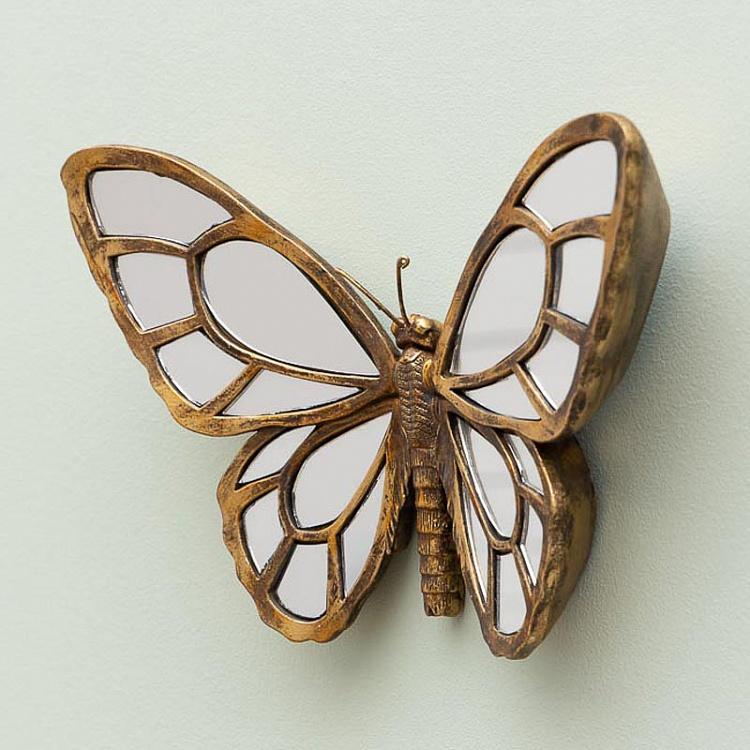 Настенное украшение с зеркалами Бабочка Butterfly Wall Deco With Mirrors