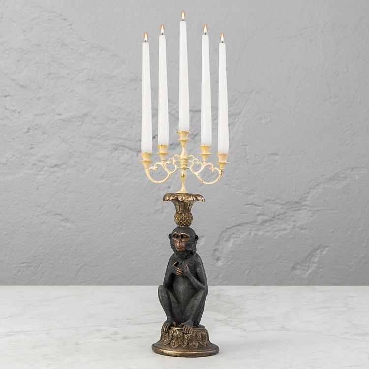 Monkey Candle Holder For 5 Candles