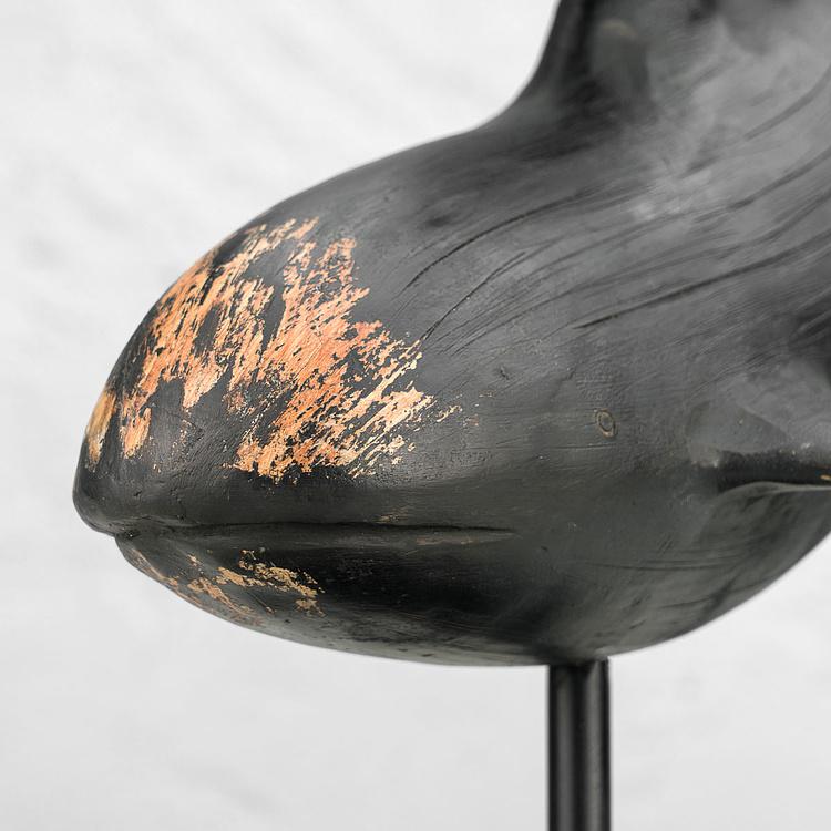 Статуэтка на подставке Две чёрные рыбы Black Fish On Base