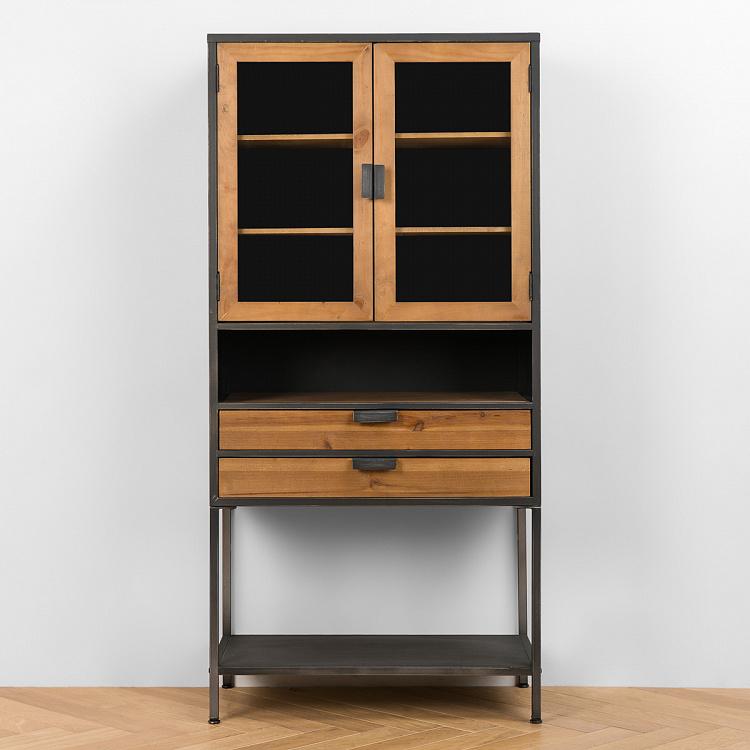 Сервант из сосны и железа Pine And Iron Cabinet