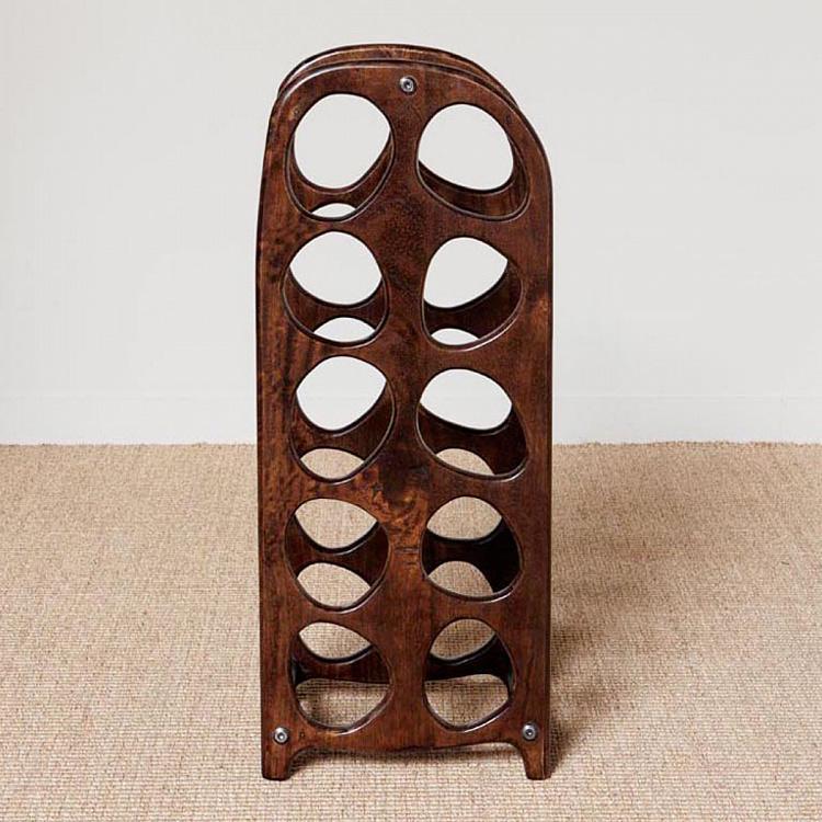 Подставка на десять бутылок из дерева манго Mango Wood Bottle Rack For 10 Bottles