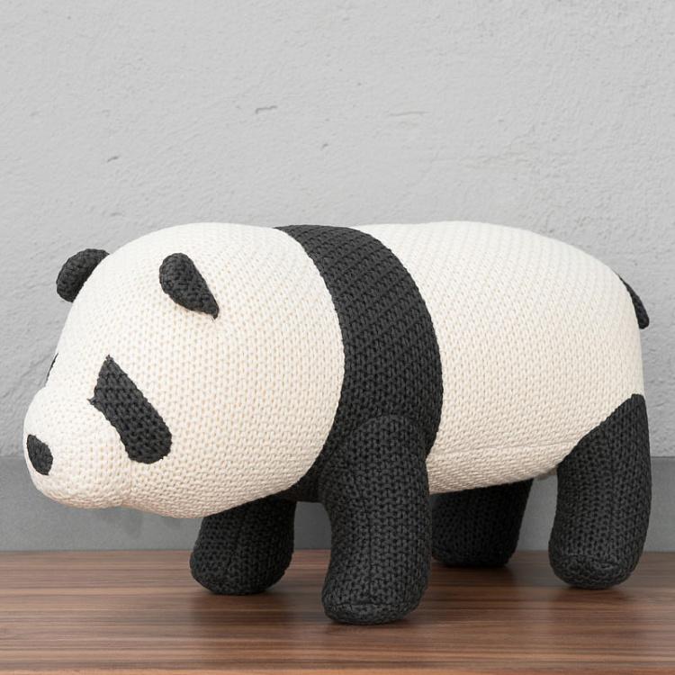 Cushion Panda In Crochet