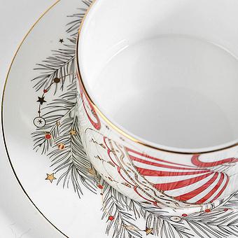 Чайная пара New Year Balls Tea Cup And Saucer