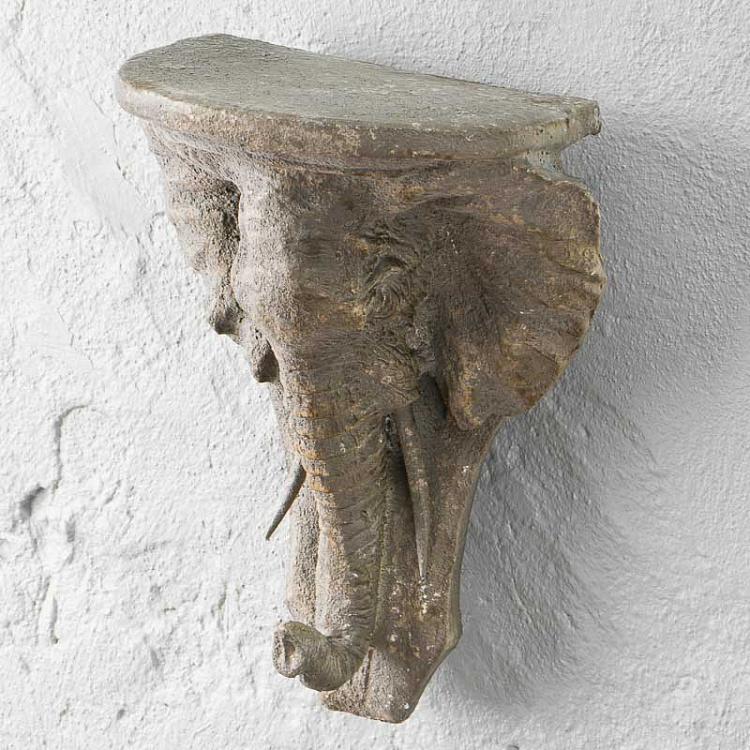 Полка Голова слона Elephant Head Wall Stand