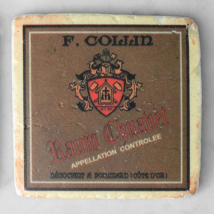 Набор из 4-х подставок под стаканы Set Of 4 Stone Coasters Alcoholic Beverage Labels - ракурс 6
