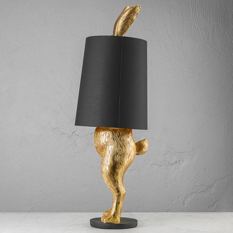 Торшер Золотой робкий кролик, L Floor Lamp Hiding Bunny Gold