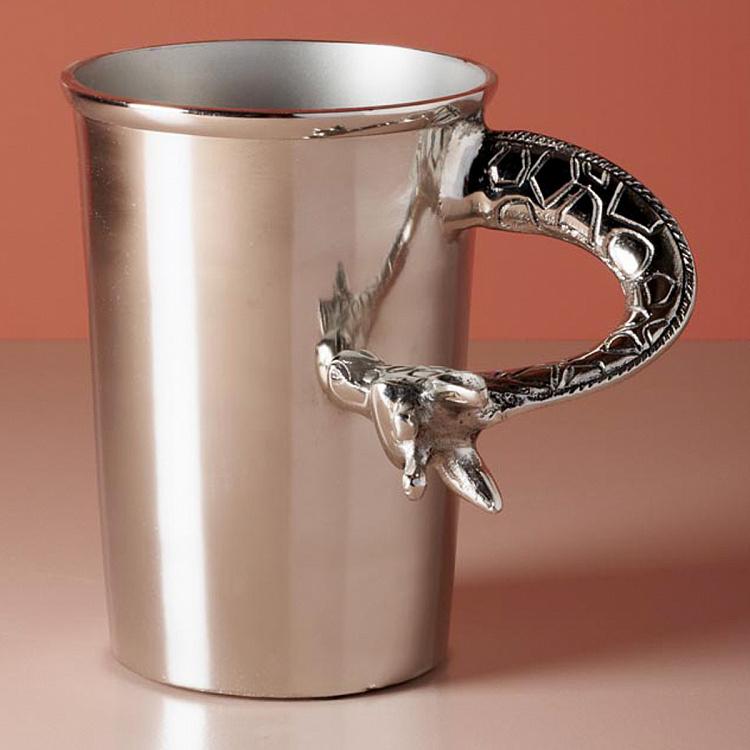 Ведро для льда Жираф серебряного цвета Giraffe Ice Bucket Silver