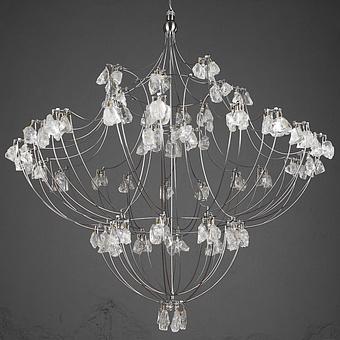 Люстра Classic Volt Chandelier хрусталь и металл Clear Crystal and Natural Metal