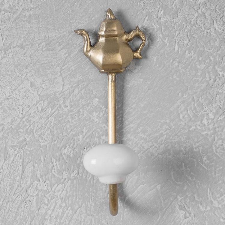 Крючок Латунный чайник Brass Teapot Hook With Ceramic Ball