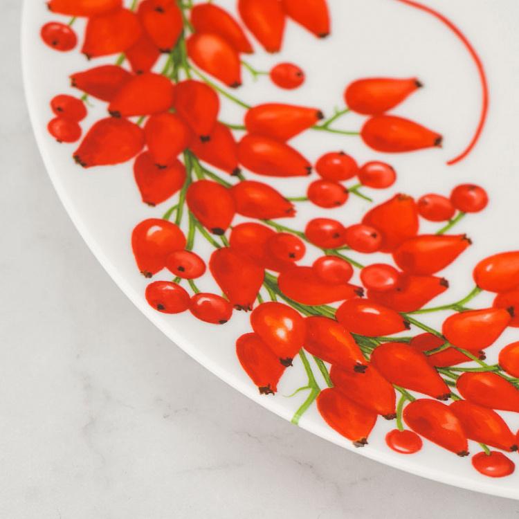 Десертная тарелка Красная нить ягоды Fil Rouge Bacche Dessert Plate