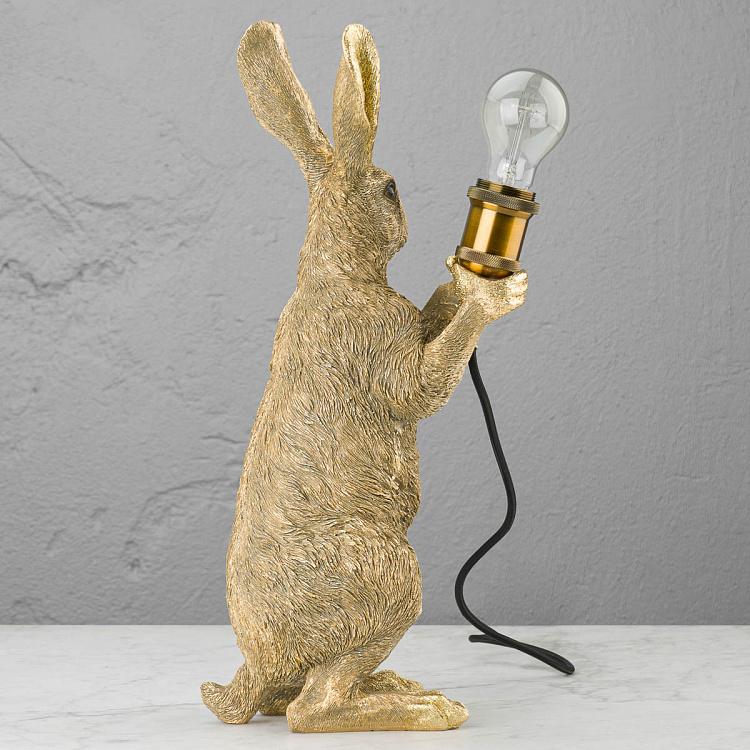 Настольная лампа Золотой кролик Table Lamp Golden Bunny