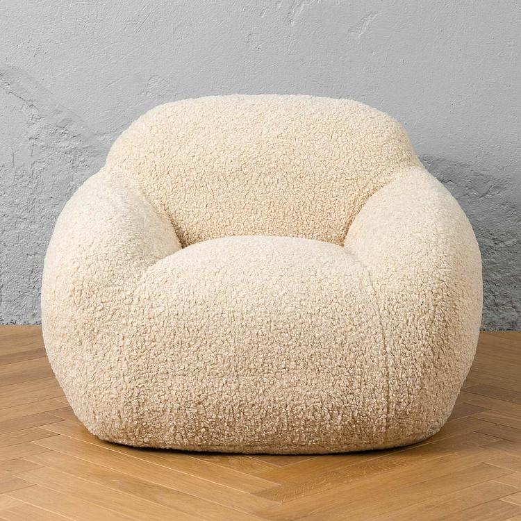 Кресло Snuggy Chair искусственный мех Shearling Natural - ракурс 2