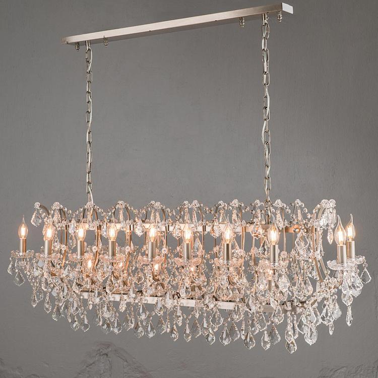 Прямоугольная Хрустальная люстра, L Crystal Rectangle Chandelier Large