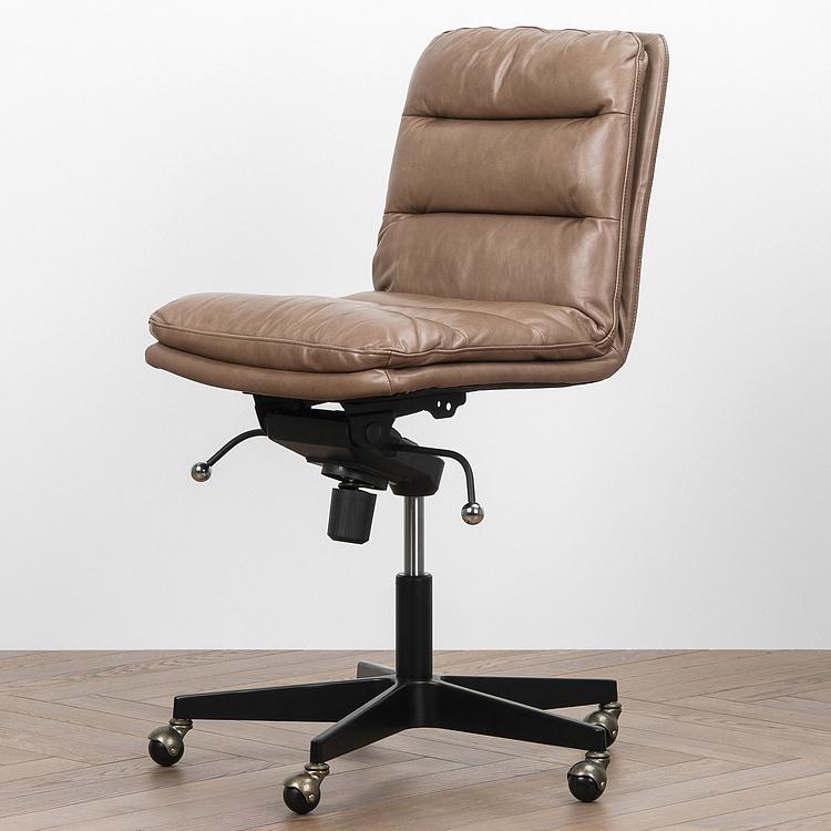 Кресло Coworking Office Chair 2 RM натуральная кожа Sand Elis - ракурс 2
