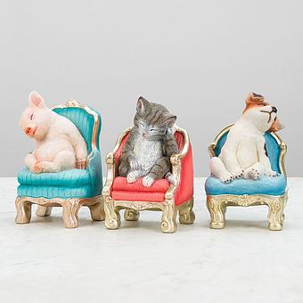 Статуэтка Pig On Armchair - ракурс 7