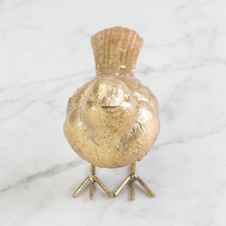 Статуэтка Золотая поющая птица Golden Bird Head Up Figurine