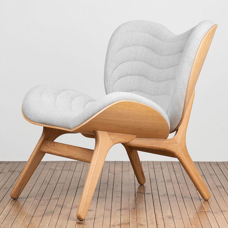 Низкое кресло Разговор, светлые ножки A Conversation Piece Lounge Chair Low, Oak