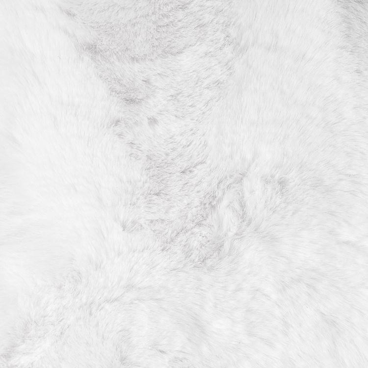 Декоративная подушка Alaska Square Cushion Medium искусственный мех Big Bear White - ракурс 4