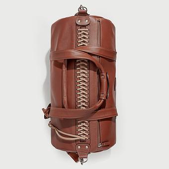 Спортивная сумка Sport Bag Model 38 натуральная кожа Mocha Mousse - ракурс 5