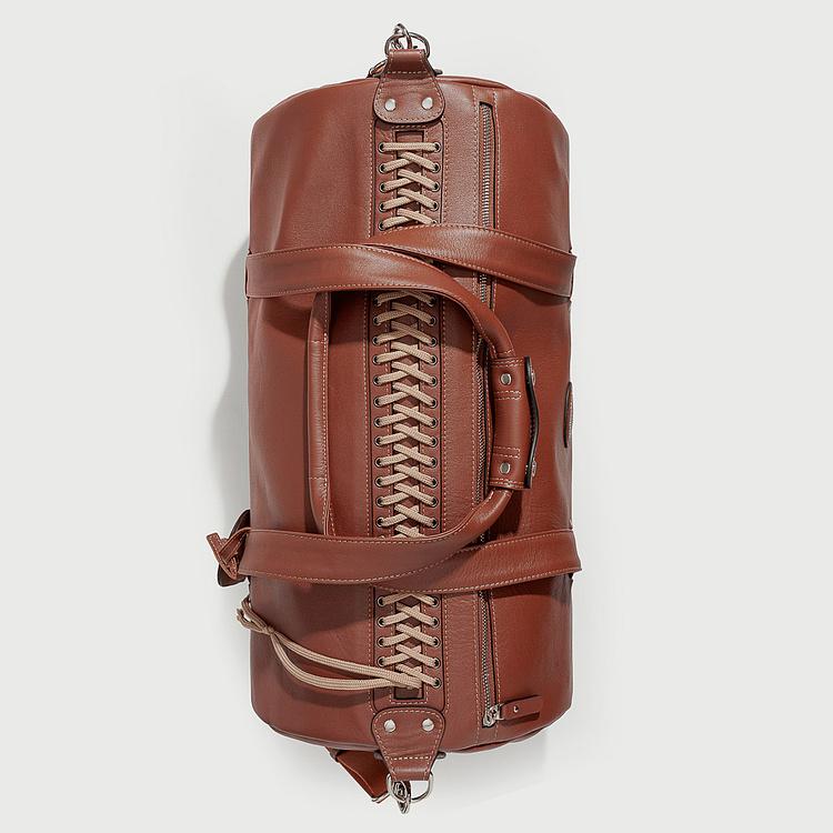 Спортивная сумка Sport Bag Model 38 натуральная кожа Mocha Mousse - ракурс 5