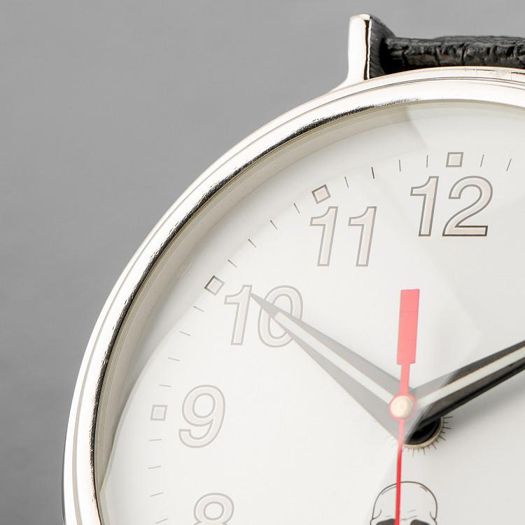 Настольные часы в виде наручных часов с черепом Skull Watch Style Table Clock