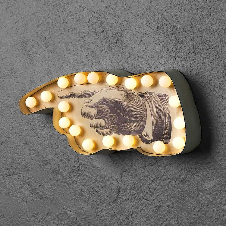 Index Finger Sign With Light