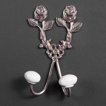 2 Roses Hook With Ceramic