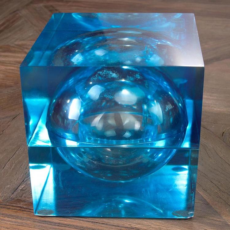 Статуэтка куб со сферой внутри Бичд, S Beached Cube With Sphere Small