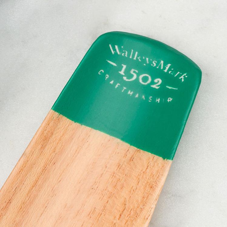 Зелёная деревянная ложка для обуви Oak Shoe Horn Green