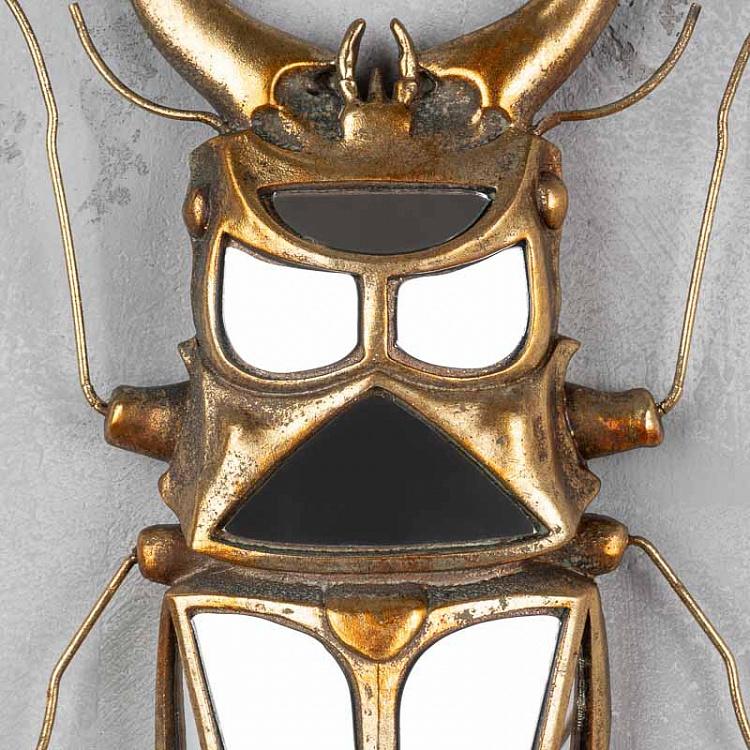 Настенное украшение с зеркалами Жук-олень Stag Beetle Wall Decor With Mirrors