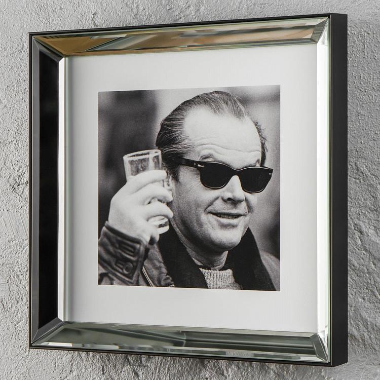 Фото-принт в зеркальной раме Джек Николсон Jack Nicholson, Manhattan Frame