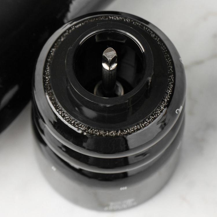 Электрическая мельница для перца Париж, чёрный лак Paris Electric Pepper Mill Black Gloss