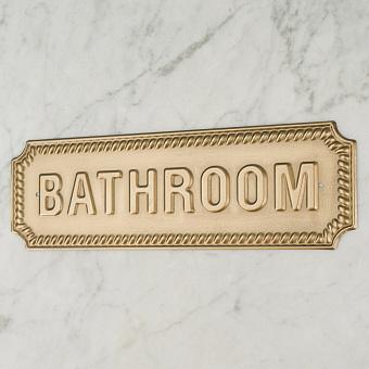 Табличка Brass Sign Bathroom 2