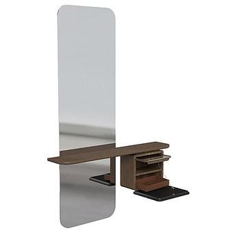 Зеркало One More Look Mirror Stand, Dark Oak крашеный мдф Anthracite Grey MDF - ракурс 2