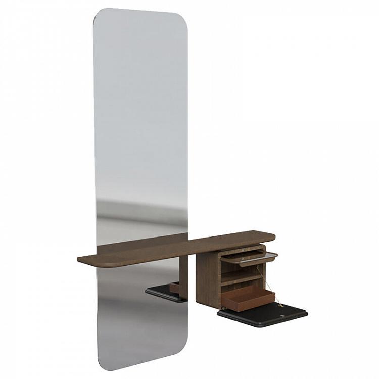 Зеркало One More Look Mirror Stand, Dark Oak крашеный мдф Anthracite Grey MDF - ракурс 2