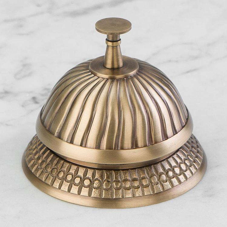 Stripes Bronze Patina Bell