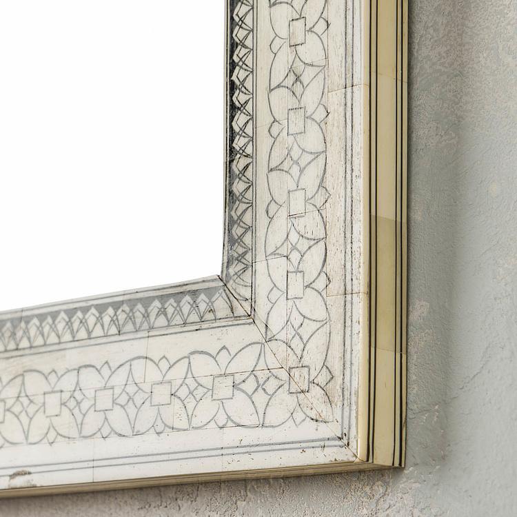 Зеркало из дерева и рога Алькасар Alcazar Wood And Horn Mirror