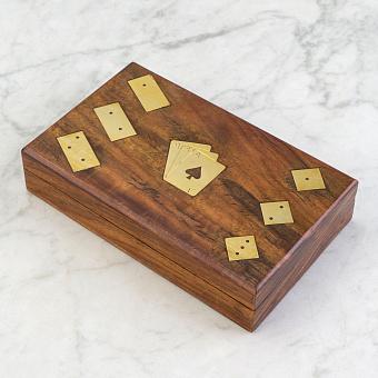 Настольная игра Brass Details Game Box With Cards, Dices And Domino