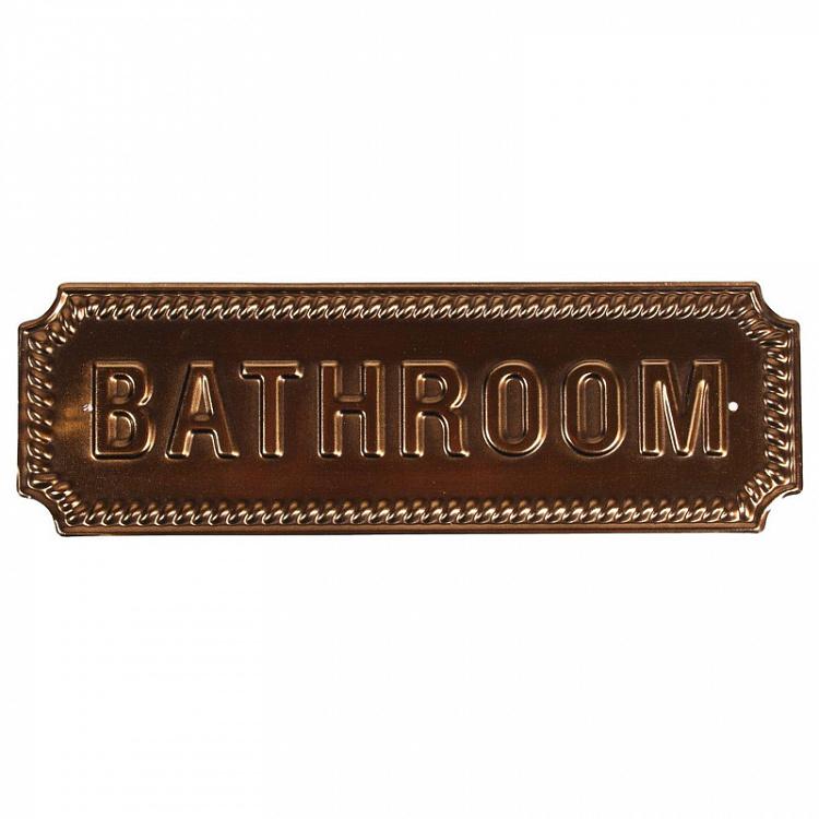 Bronze Sign Bathroom 2