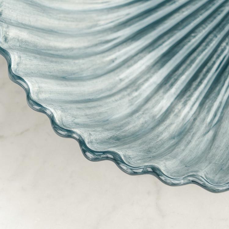 Сервировочное блюдо Голубая ракушка Shell Plate Blue