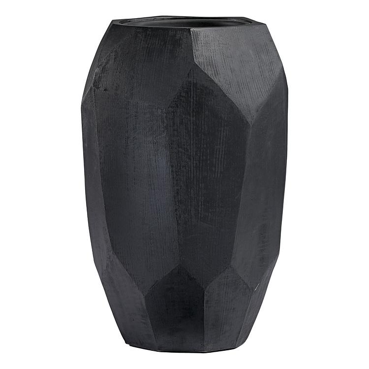 Кашпо Effectory Anthra Polyhedron Tall Pot Anthracite Small