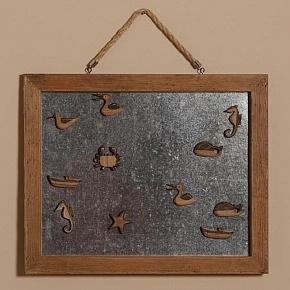 Metal Board With Seaside Magnets