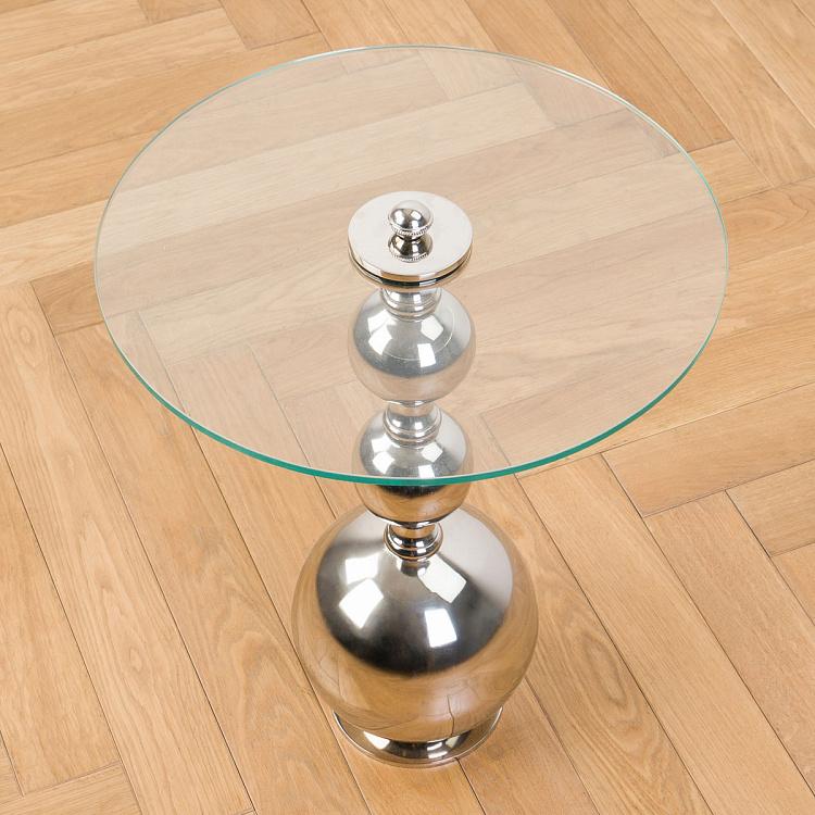 Прикроватный столик на алюминиевом основании Атом Atome Aluminium Base Side Table