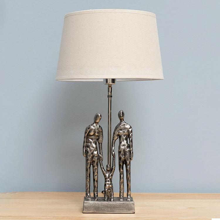 Настольная лампа с бежевым абажуром Семья Family Table Lamp With Shade