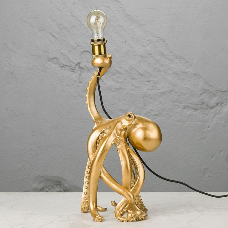 Настольная лампа Золотой осьминог Отто Table Lamp Golden Octopus Otto