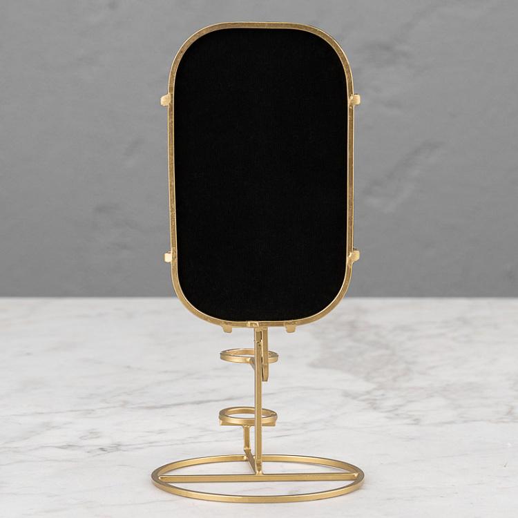 Настольное зеркало с подсвечником Candle Stand Metal Circles With Mirror