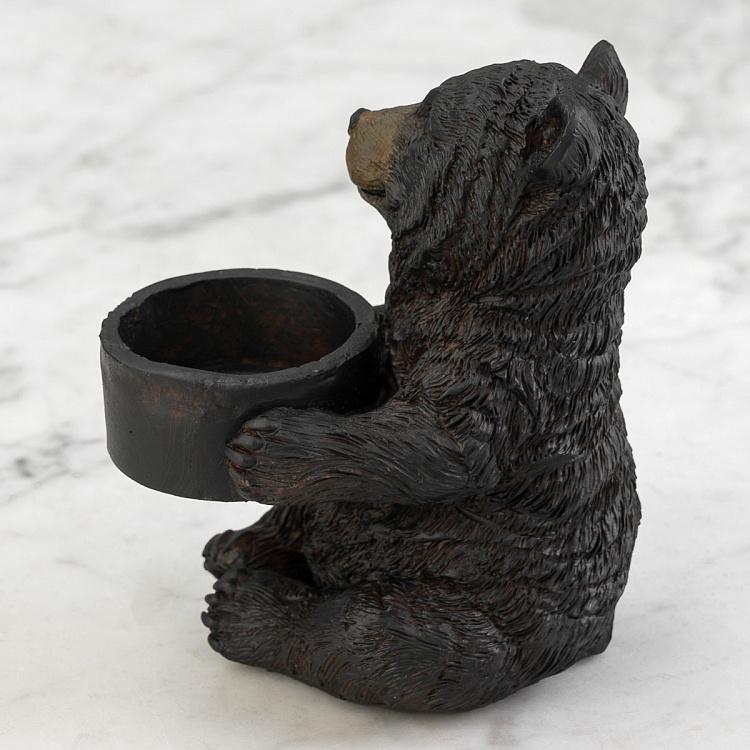 Подсвечник Сидящий медведь Seated Bear Tealight Holder