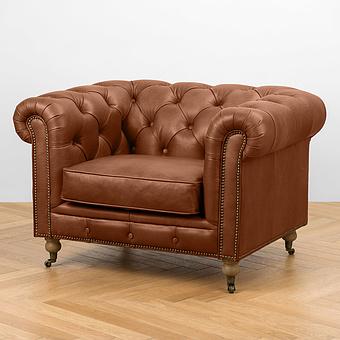 Senate 1 Seater, Rustic Brown Ash PF